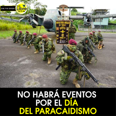 NO HABRÁ EVENTOS POR EL DÍA DEL PARACAIDISMO