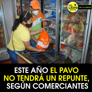 ESTE AÑO EL PAVO NO TENDRÁ UN REPUNTE