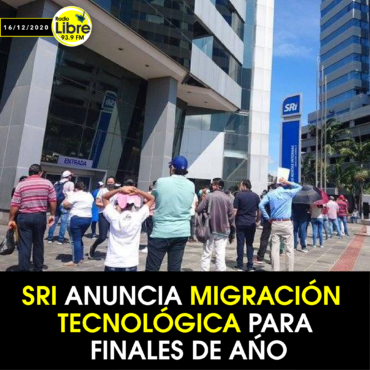 SRI ANUNCIA MIGRACIÓN TECNOLÓGICA PARA FINALES DE AÑO
