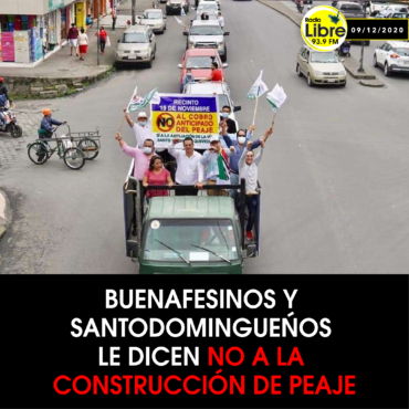 BUENAFESINOS Y SANTODOMINGUEÑOS LE DICEN NO A LA CONSTRUCCIÓN DE PEAJE