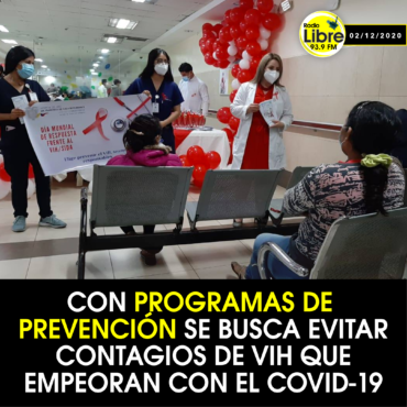 CON PROGRAMAS DE PREVENCIÓN SE BUSCA EVITAR CONTAGIOS DE VIH QUE EMPEORAN CON EL COVID-19