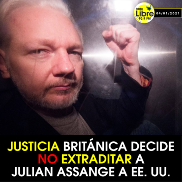 JUSTICIA BRITÁNICA DECIDE NO EXTRADITAR A JULIAN ASSANGE A EE.UU.