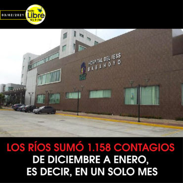 LOS RÍOS SUMÓ 1.158 CONTAGIOS DE DICIEMBRE A ENERO, ES DECIR, EN UN SOLO MES