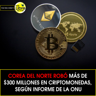 COREA DEL NORTE ROBÓ MÁS DE $300 MILLONES EN CRIPTOMONEDAS, SEGÚN INFORME DE LA ONU