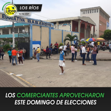 LOS COMERCIANTES APROVECHARON ESTE DOMINGO DE ELECCIONES