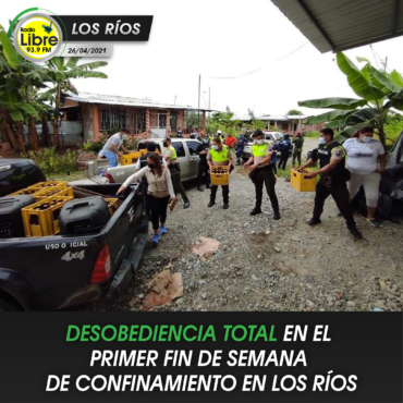 DESOBEDIENCIA TOTAL EN EL PRIMER FIN DE SEMANA DE CONFINAMIENTO EN LOS RÍOS