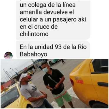 BUENAS ACCIONES DEL GREMIO DE TAXISTAS EN BABAHOYO