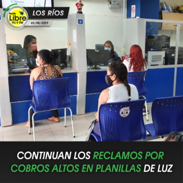 CONTINÚAN LOS RECLAMOS POR COBRO ALTOS EN PLANILLAS DE LUZ