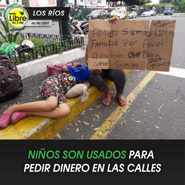 NIÑOS SON USADOS PARA PEDIR DINERO EN LAS CALLES