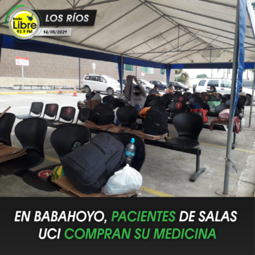EN BABAHOYO, PACIENTES DE SALAS UCI COMPRAN SU MEDICINA