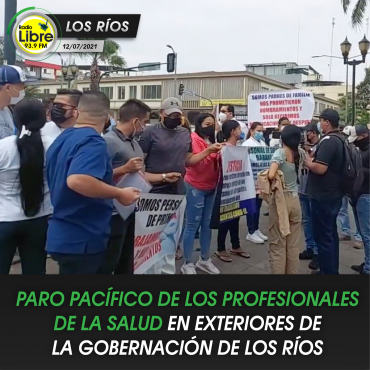 PARO PACÍFICO DE LOS PROFESIONALES DE LA SALUD