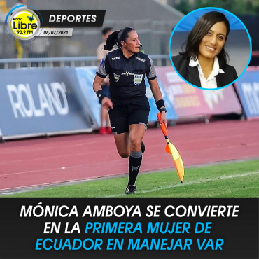 MÓNICA AMBOYA SE CONVIERTE EN LA PRIMERA MUJER DE ECUADOR EN MANEJAR VAR