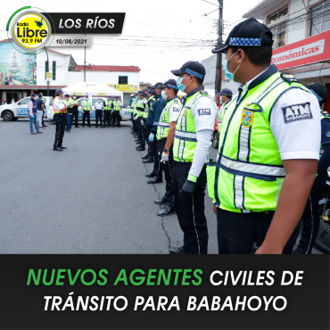 NUEVOS AGENTES CIVILES DE TRÁNSITO PARA BABAHOYO