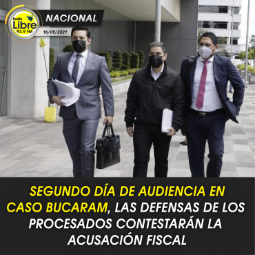 SEGUNDO DÍA DE AUDIENCIA EN CASO BUCARAM POR DELINCUENCIA ORGANIZADA