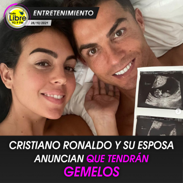CRISTIANO RONALDO Y SU ESPOSA ANUNCIAN QUE TENDRÁN GEMELOS