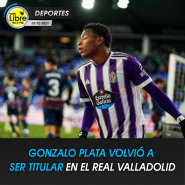 GONZALO PLATA VOLVIÓ A SER TITULAR EN EL REAL VALLADOLID