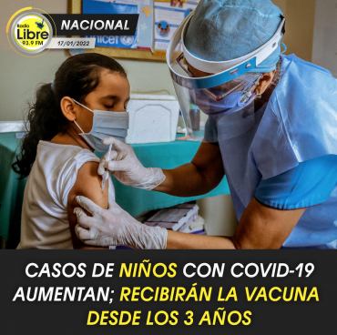 NIÑOS RECIBIRÁN LA VACUNA DESDE LOS 3 AÑOS EN ECUADOR