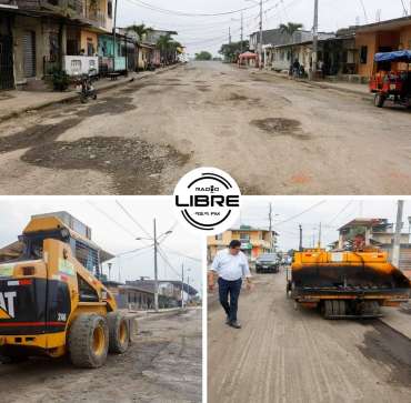 ALCALDÍA DE BABAHOYO: INICIAN TRABAJOS DE ASFALTADO DE CALLES