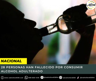 28 PERSONAS HAN FALLECIDO POR CONSUMIR ALCOHOL ADULTERADO